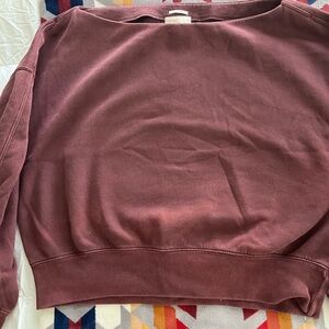 Abercrombie & Fitch Maroon Sweatshirt